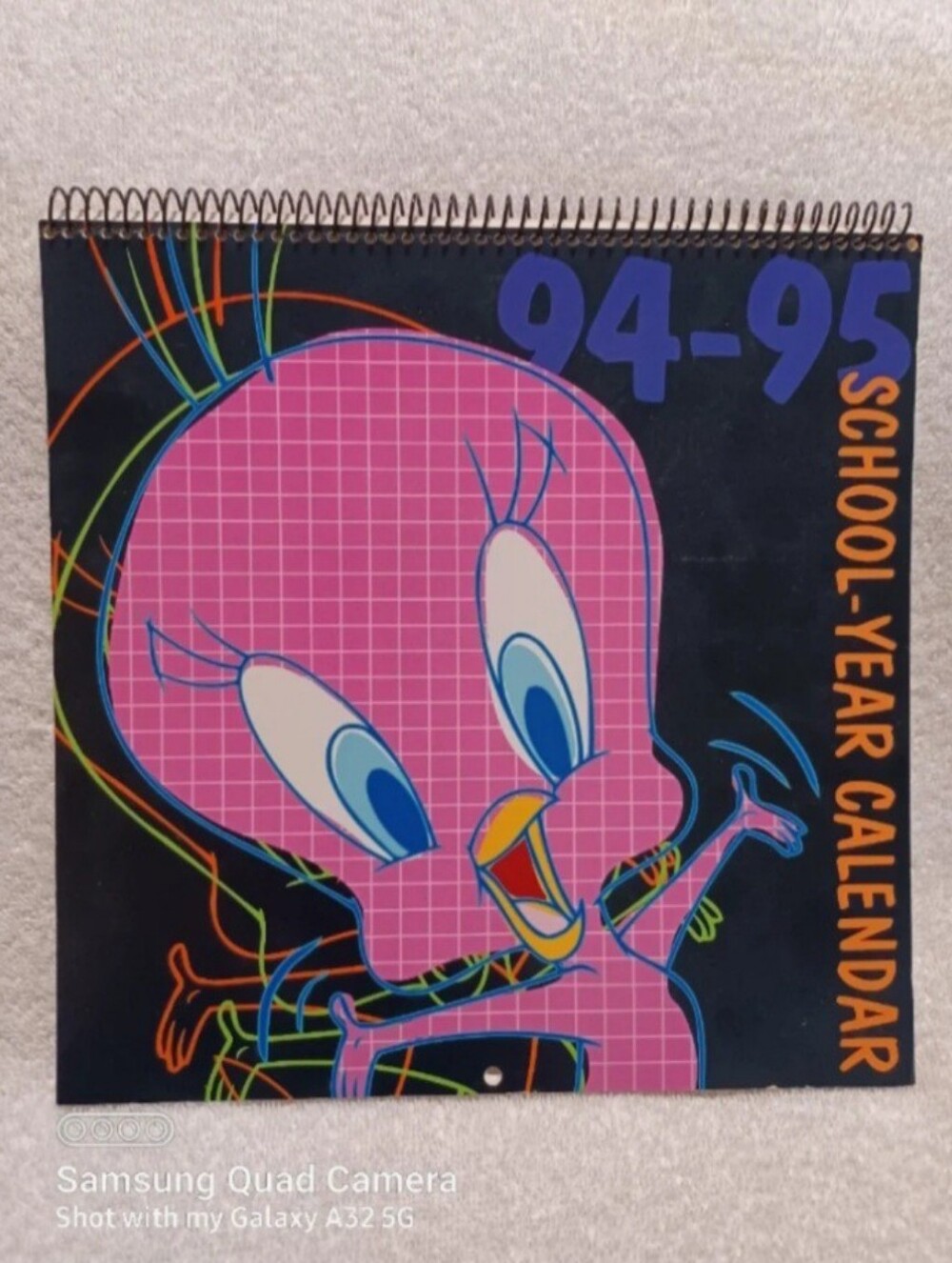 Vintage Looney tunes 1994 / 95 school-year wall calendar